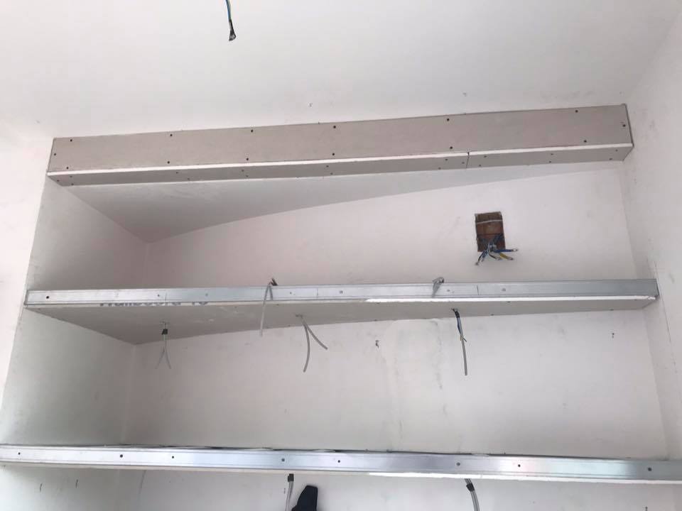 Mensole in cartongesso