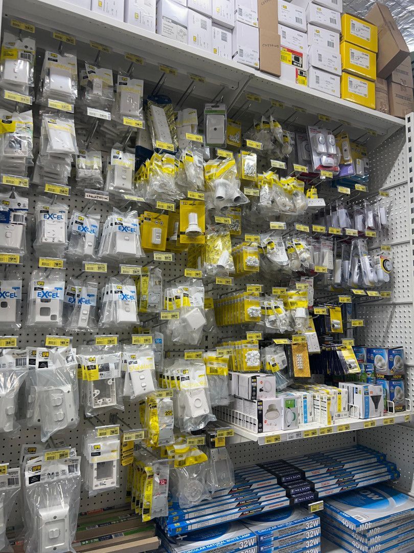 A Store Shelf Filled With A Variety Of Tools And Supplies — Laurieton Warehouse in Laurieton, NSW