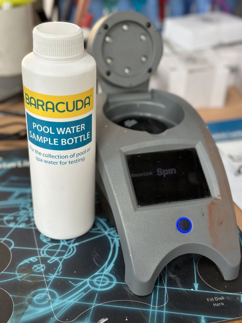 A Pallet Of Blue Containers Sitting On Top Of Each Other — Laurieton Warehouse in Laurieton, NSW