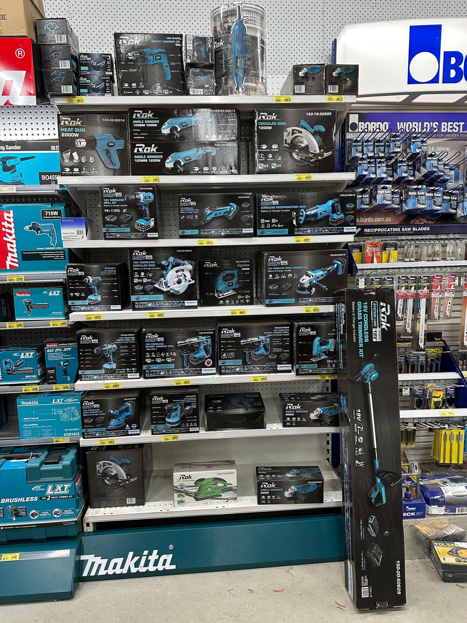 A Makita Display In A Store Filled With Lots Of Tools — Laurieton Warehouse in Laurieton, NSW