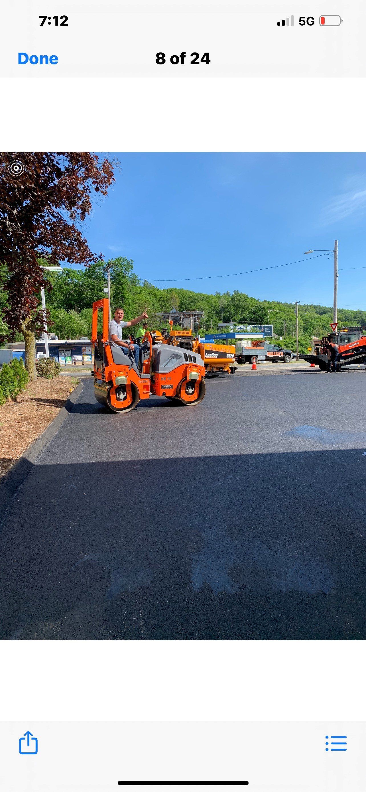 LeeBoy 8500 Low Deck Asphalt Paver — Lunenburg, MA — Miller’s Paving, LLC
