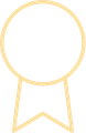 Ein gelbes Band in einem Kreis auf weißem Hintergrund.