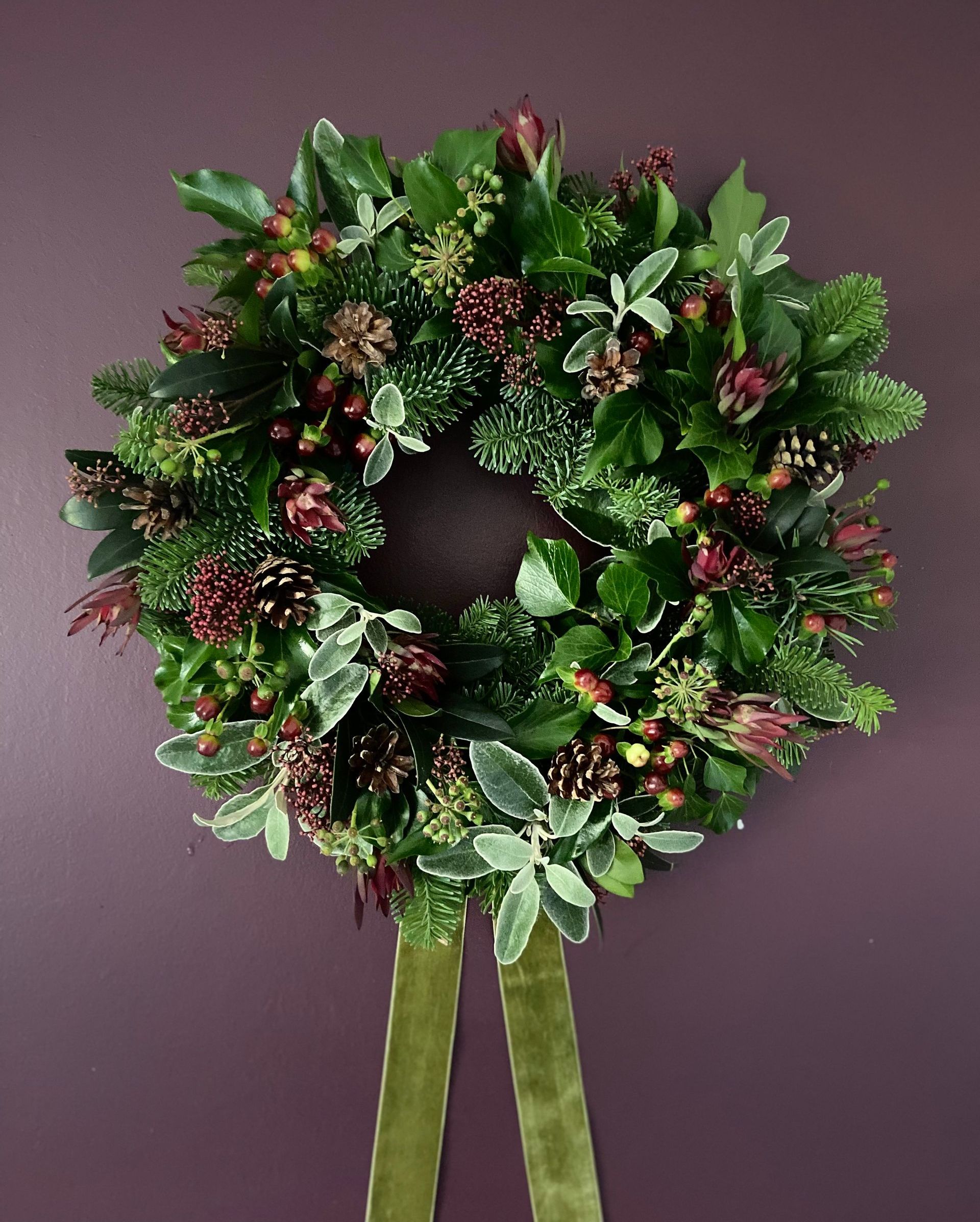 The Ruby Christmas Wreath