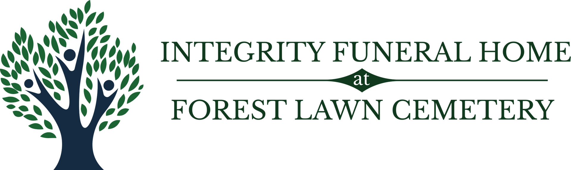 The logo for sample funeral home is shown on a white background.