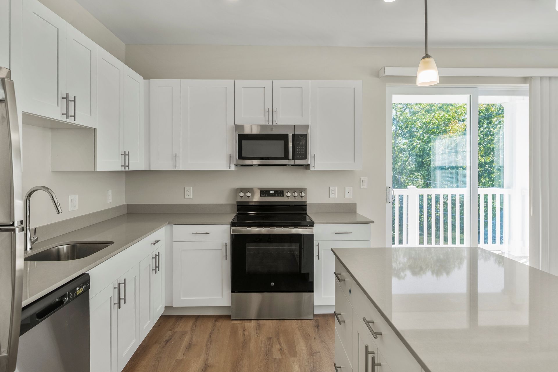 Kitchen with appliances.