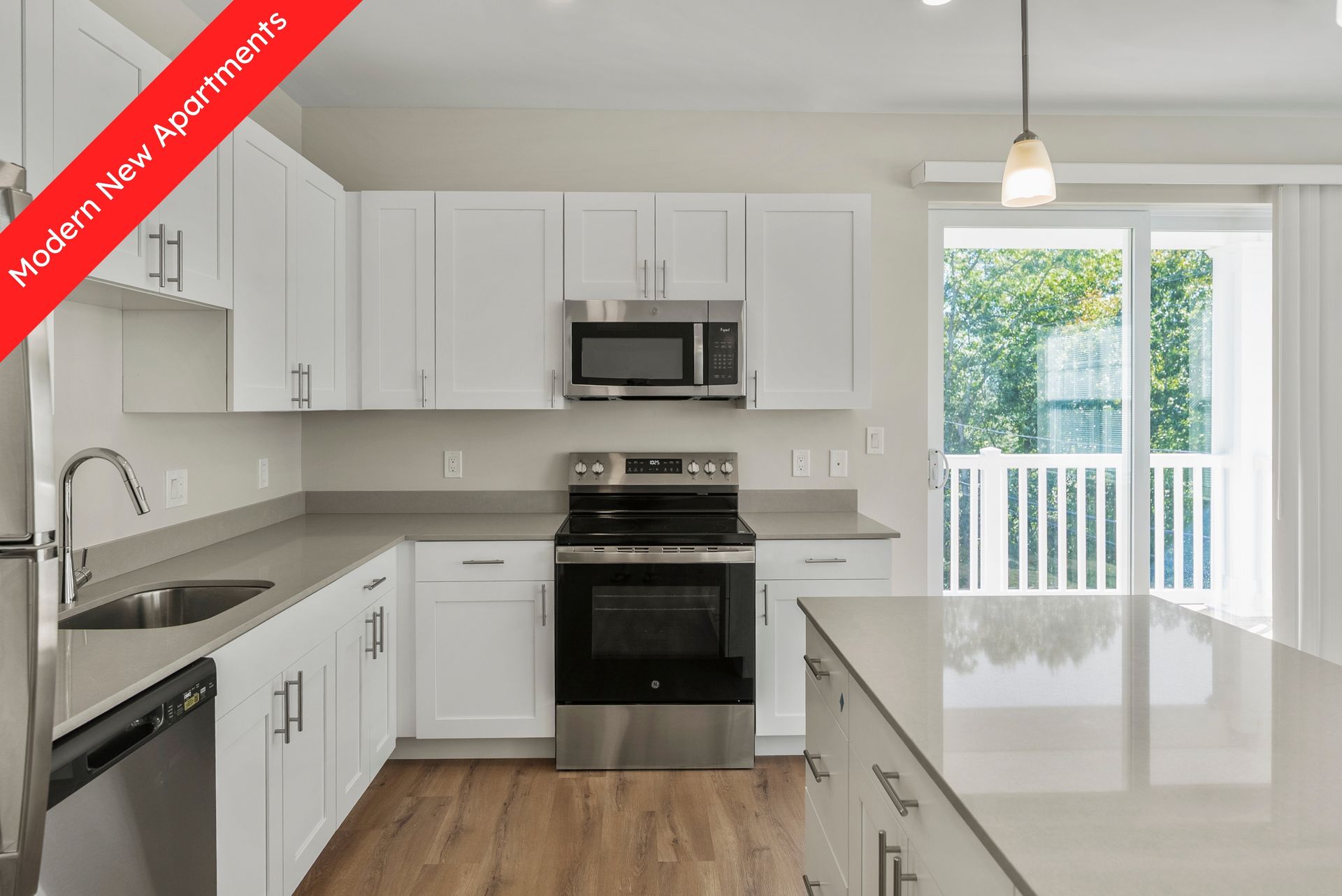 Kitchen with appliances.