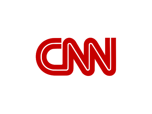 A red cnn logo on a white background