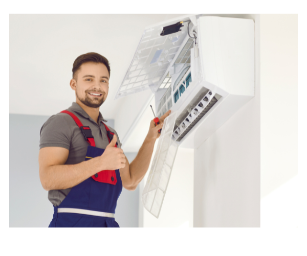 fixing an air conditioner, .