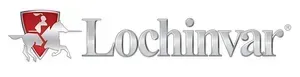 Lochinvar logo featuring a knight on a horse within a red shield, beside silver text "Lochinvar".
