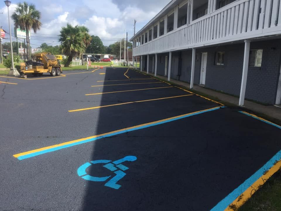 asphalt paving and parking lot striping
