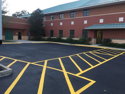crosswalk parking lot striping