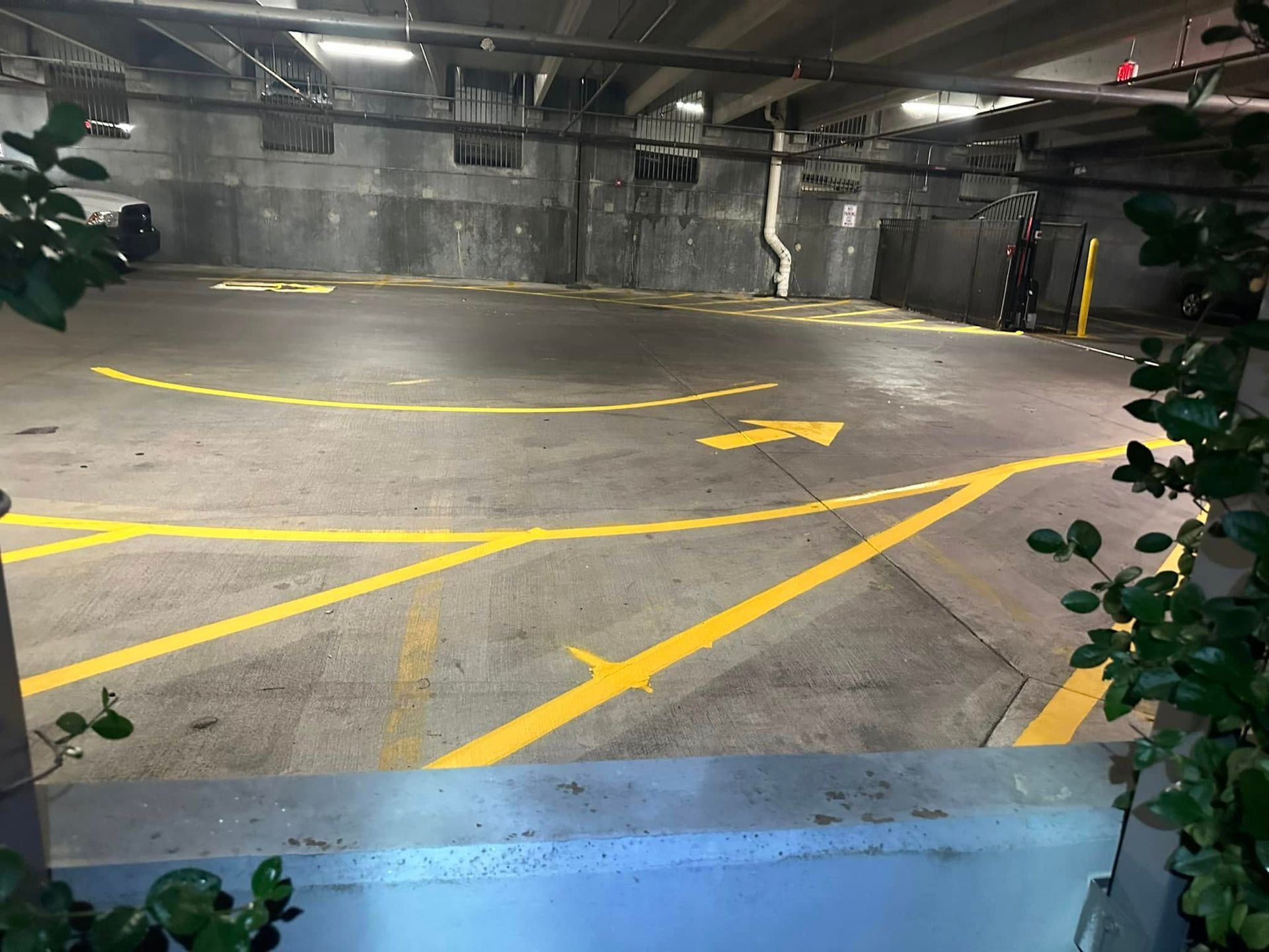 parking garage striping