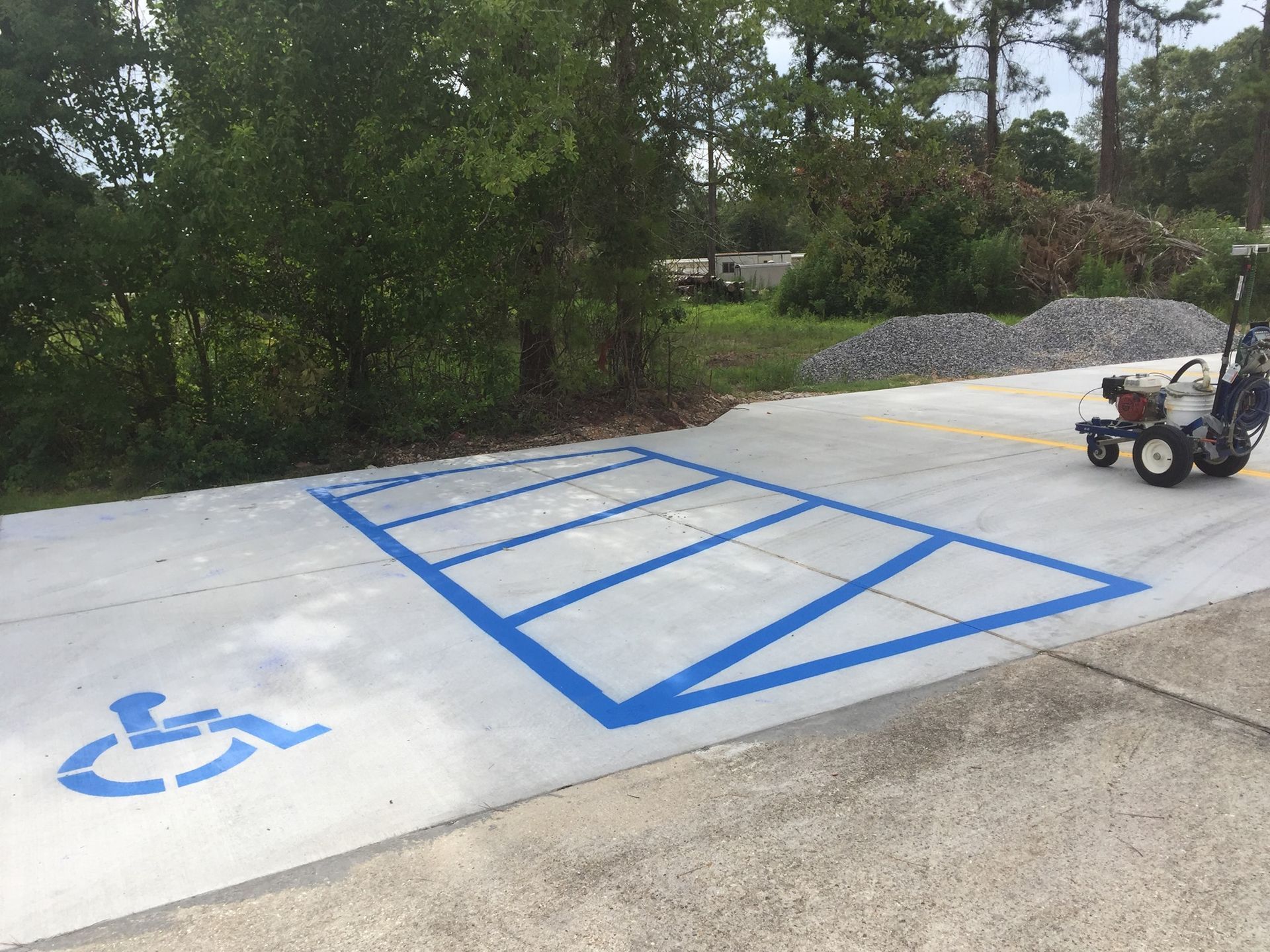 ADA Parking lot striping