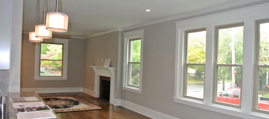 Living Room with Fireplace — Wilmington, DE — Ayala Painting