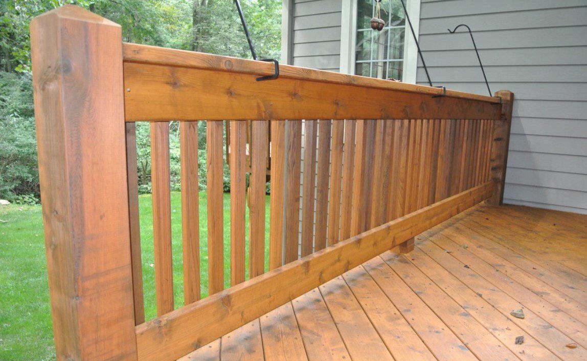 Wood Deck Railing — Wilmington, DE — Ayala Painting