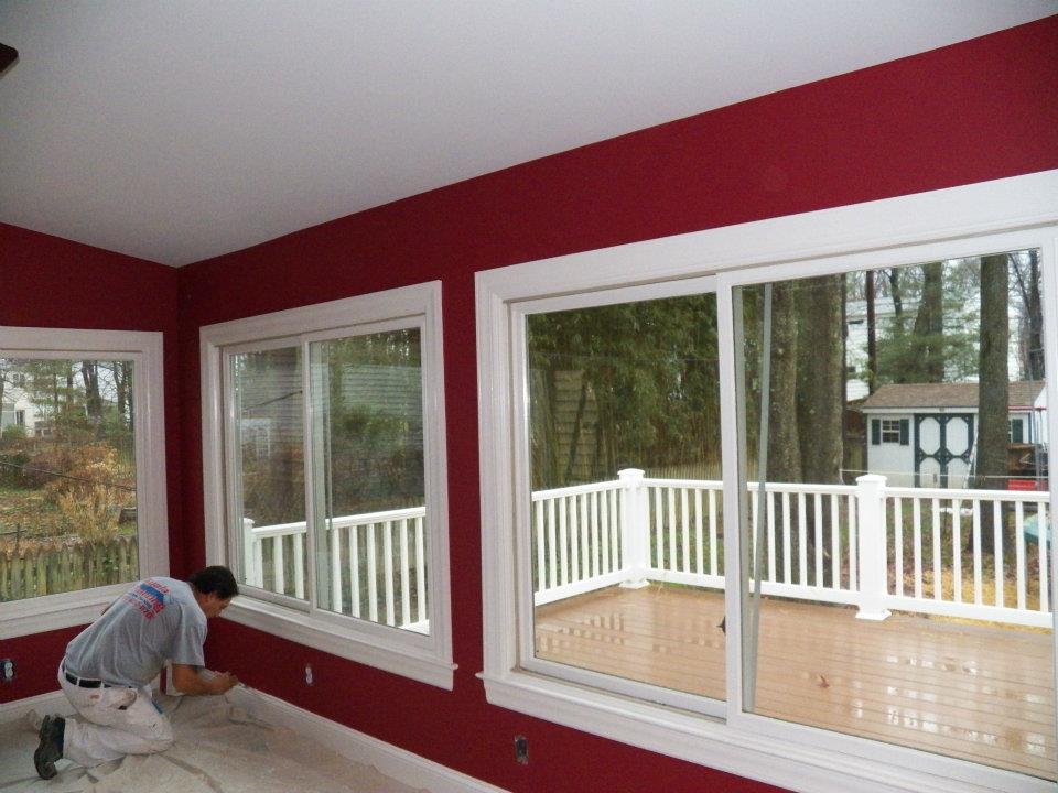 Walls with Red Paint Color — Wilmington, DE — Ayala Painting