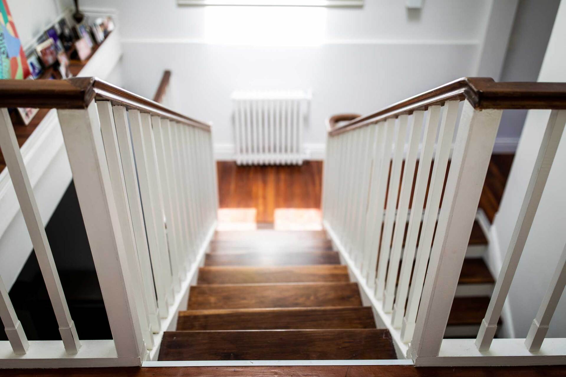 Wooden Stairs and White Walls — Wilmington, DE — Ayala Painting