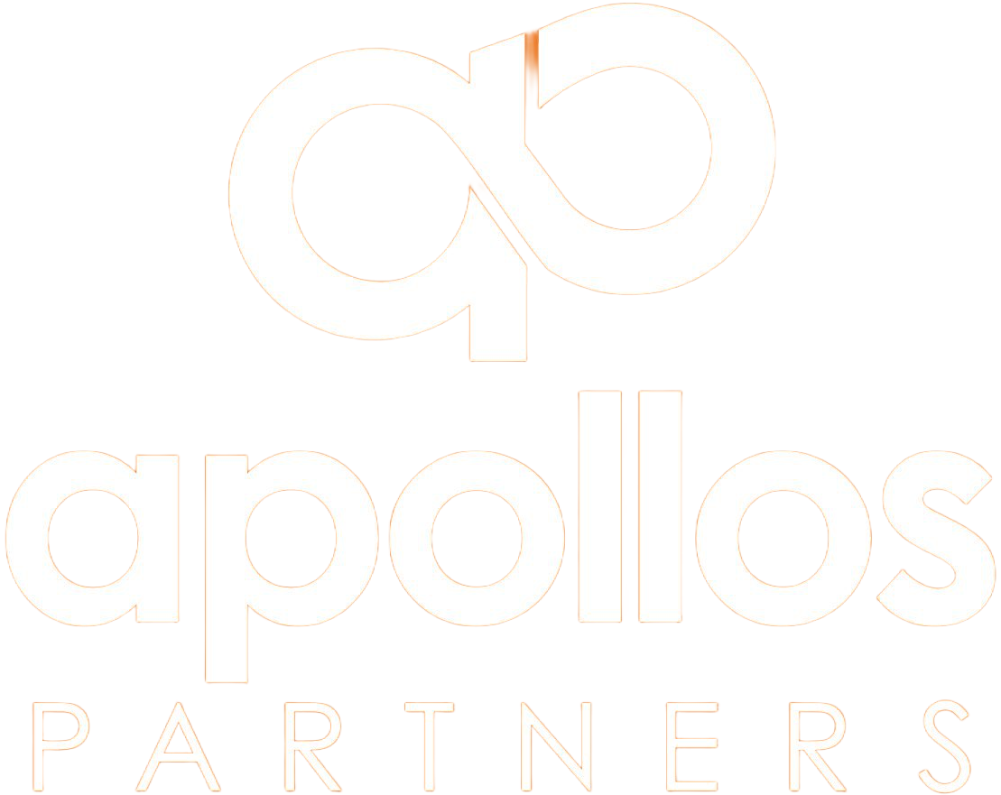The logo for Apollos Partners features a stylized orange
