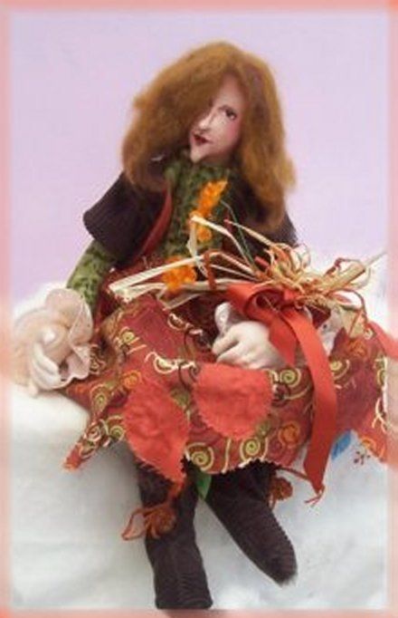 Autumn cloth doll