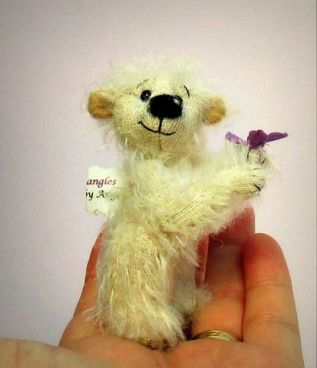 mini mohair arnold-style bear commissioned