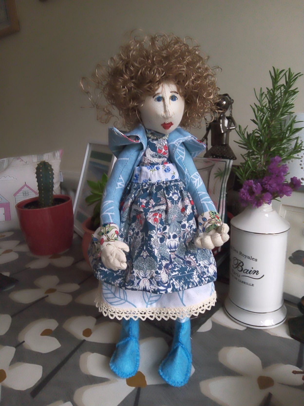 Jacasta cloth doll by Elizabeth