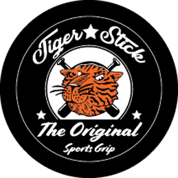 A logo for tiger stick the original sports grip