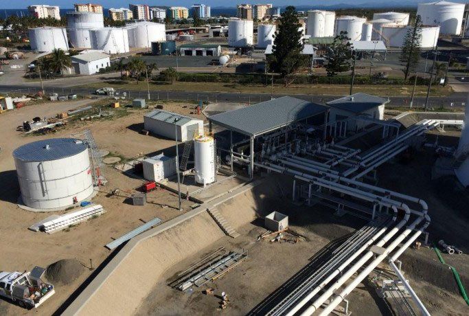 Aerial View Of Electrical Site — Electricians in Mackay, QLD