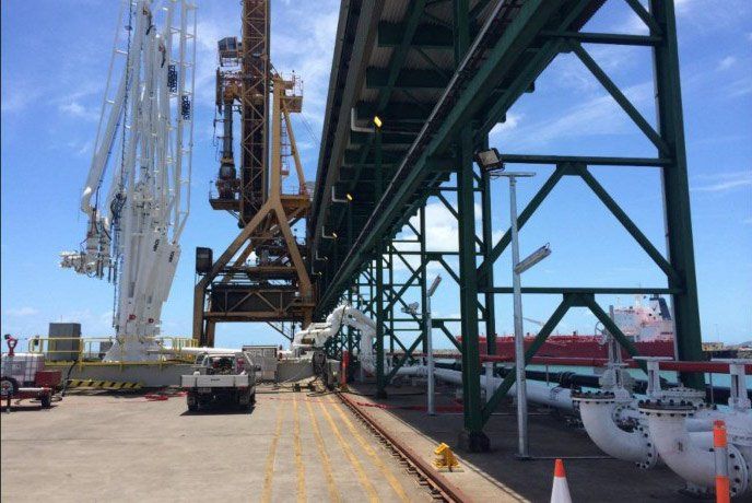 A White Truck Inside Electrical Company — Electricians in Mackay, QLD