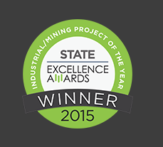2015 Winner Award – State Excellence Awards – Industrial / Mining Project of The Year