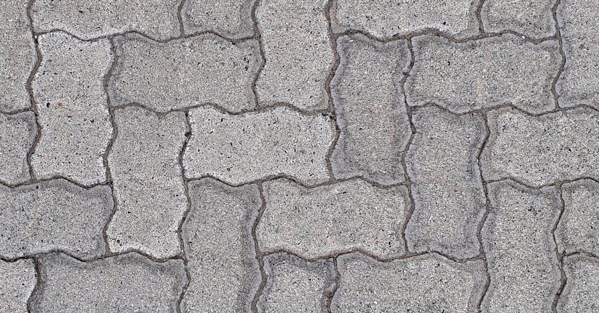 A close up of a brick pavement with a seamless pattern.