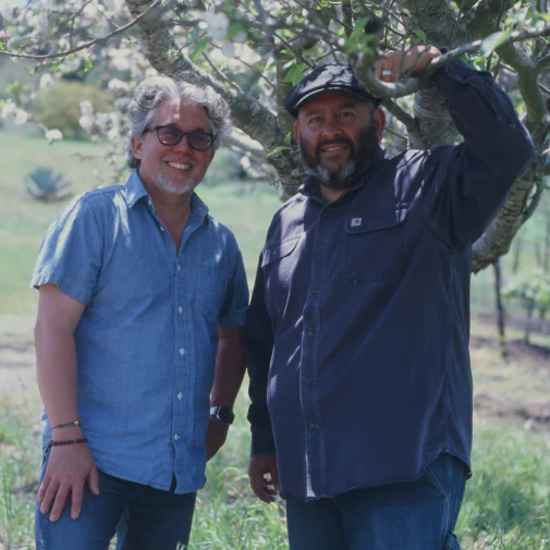 Rajat Parr & Sashi Moorman in the vineyard