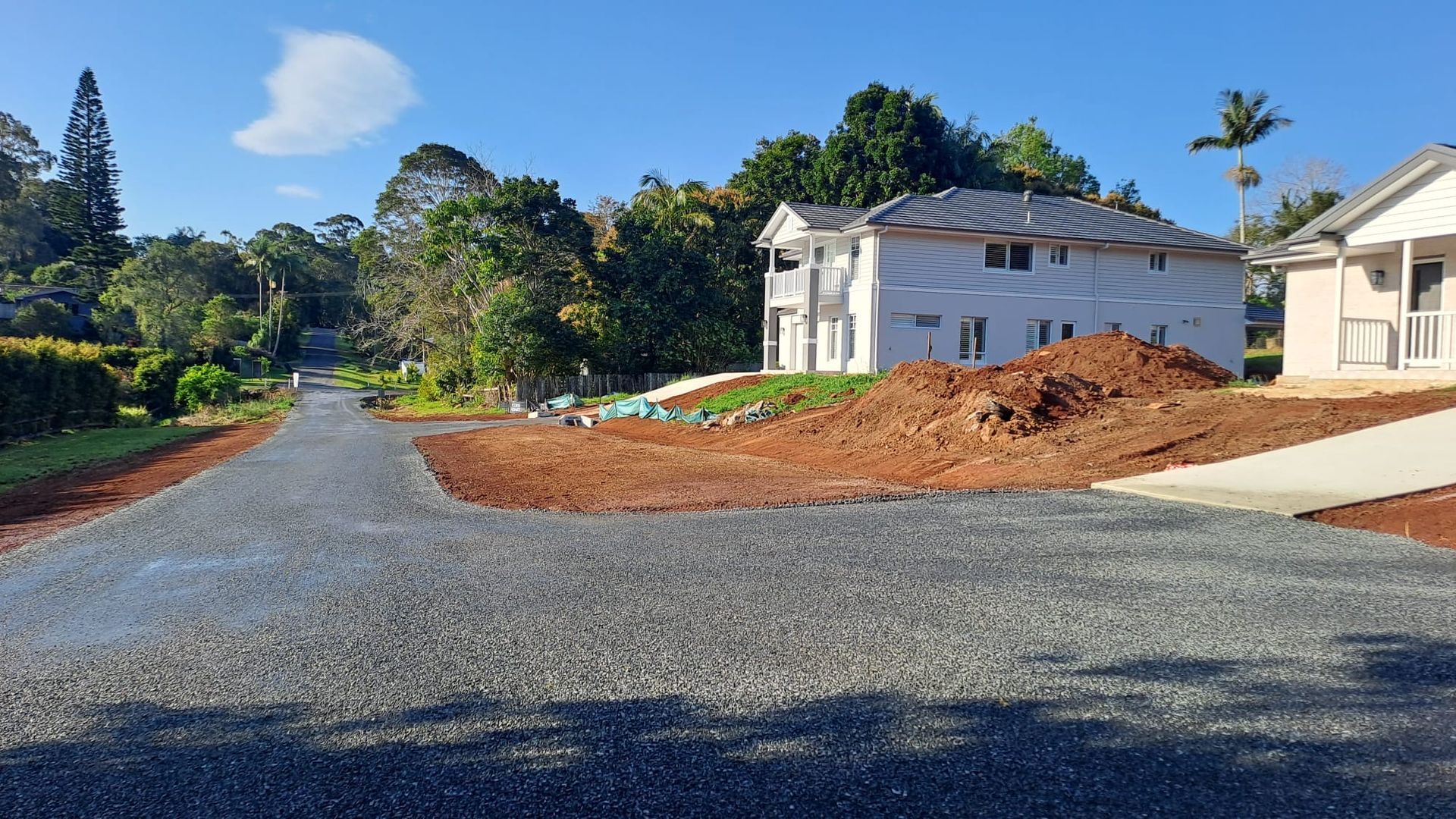 An Asphalt Driveway Has Been Laid — East Point Earthmoving in Byron Bay, NSW