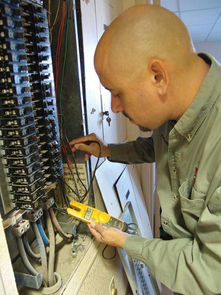 Electrician Testing the Voltage — Las Cruces, NM — RT Electric