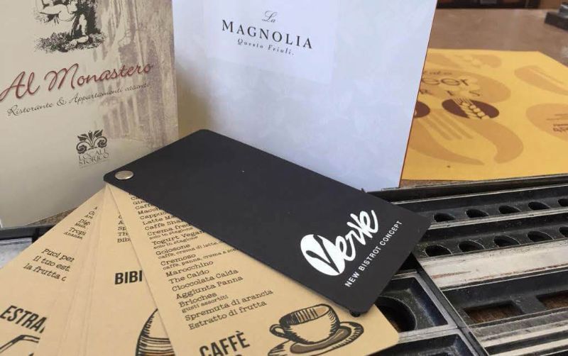 stampa folder, menu, flyer