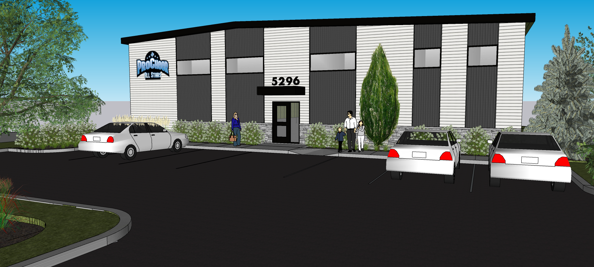 Une impression d'artiste d'un bâtiment portant le numéro 5200