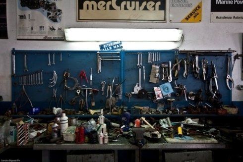 strumenti dell'officina nautica