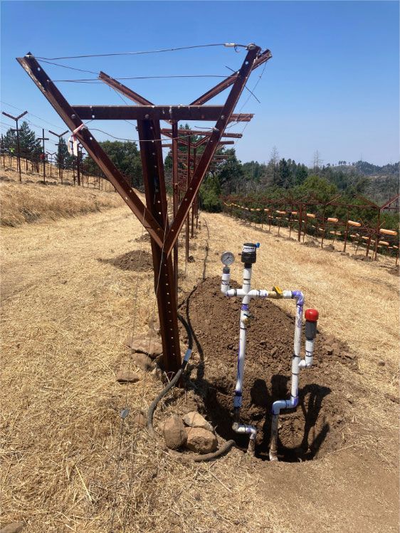 equipment in the vineyard