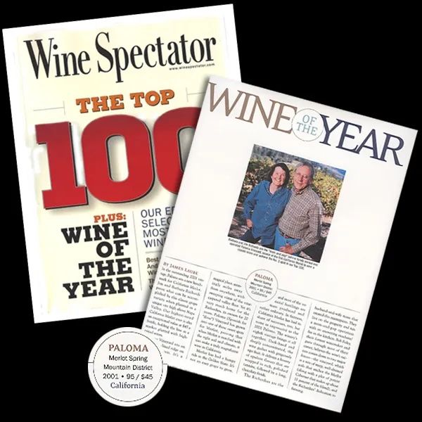 A couple of magazines including wine spectator and wine of the year