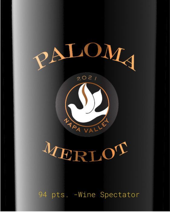 Merlot vintage bottle award winning