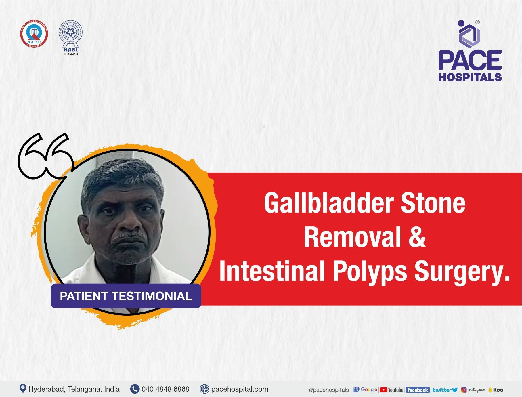 Gallbladder Stone Removal &  Intestinal Polyps Surgery