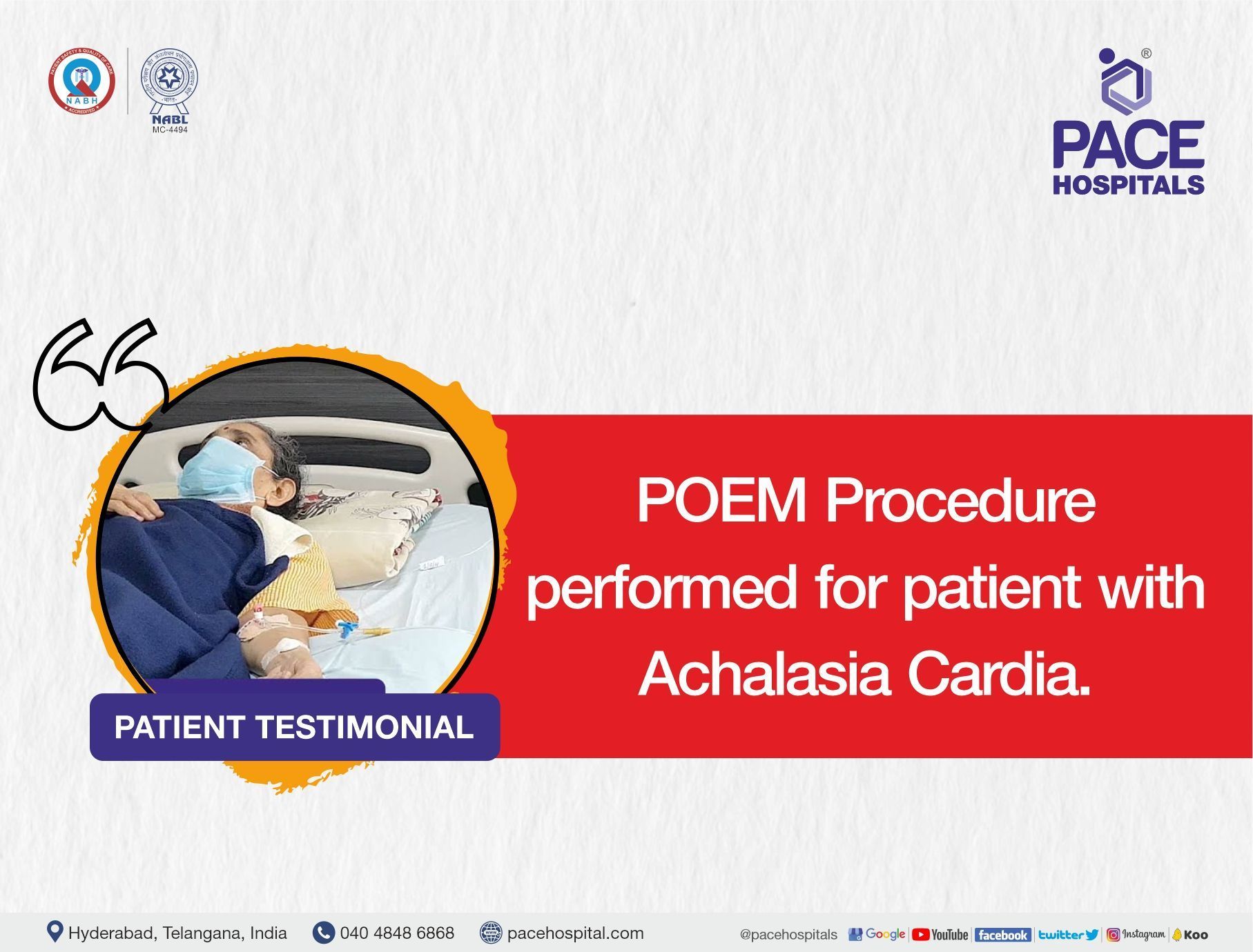 POEM Surgery for treatment of Achalasia Cardia, Swallowing difficulty