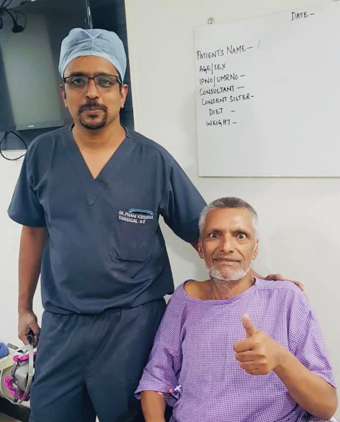 65 year of man type 3A hilar cholangiocarcinoma (complex hepatobiliary malignancy) with deep jaundice