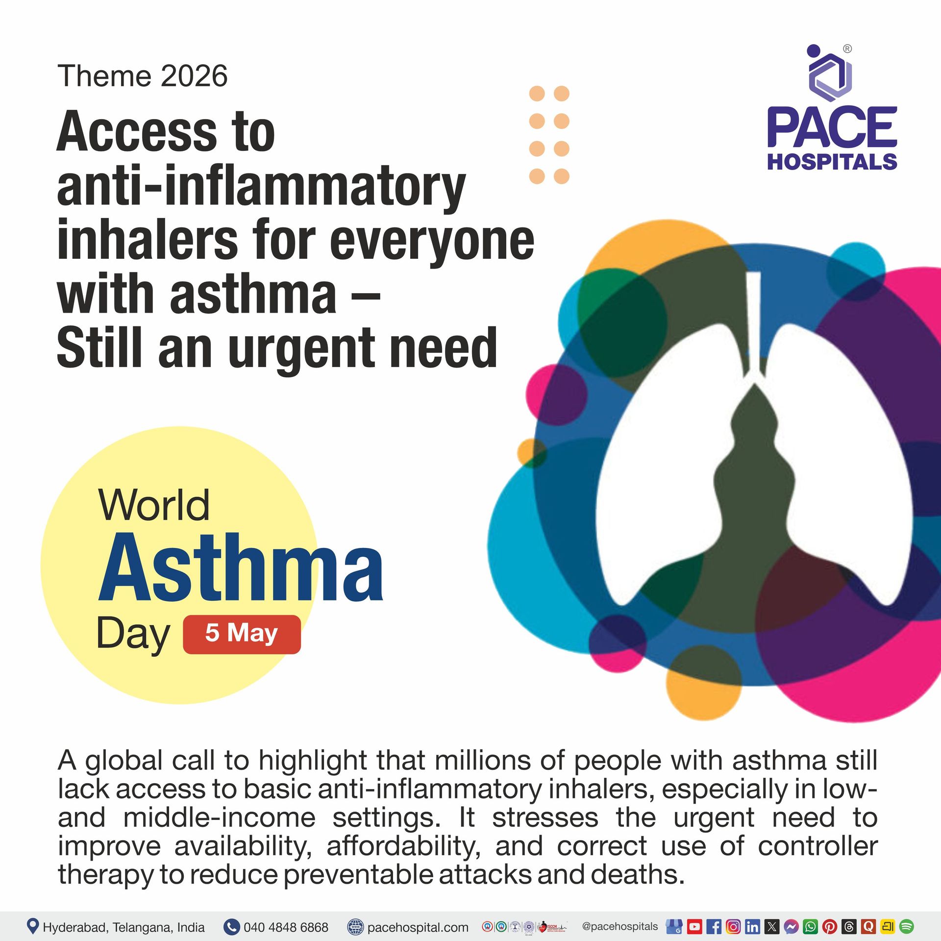 Theme of World Asthma day 2026 |  Visual depicting the theme of World Asthma day 2026