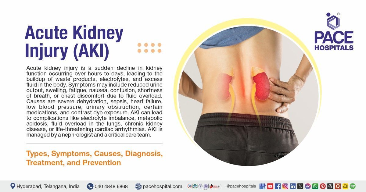 Acute Kidney Injury (AKI) Types, Symptoms, Causes, Treatment and Prevention | What is AKI