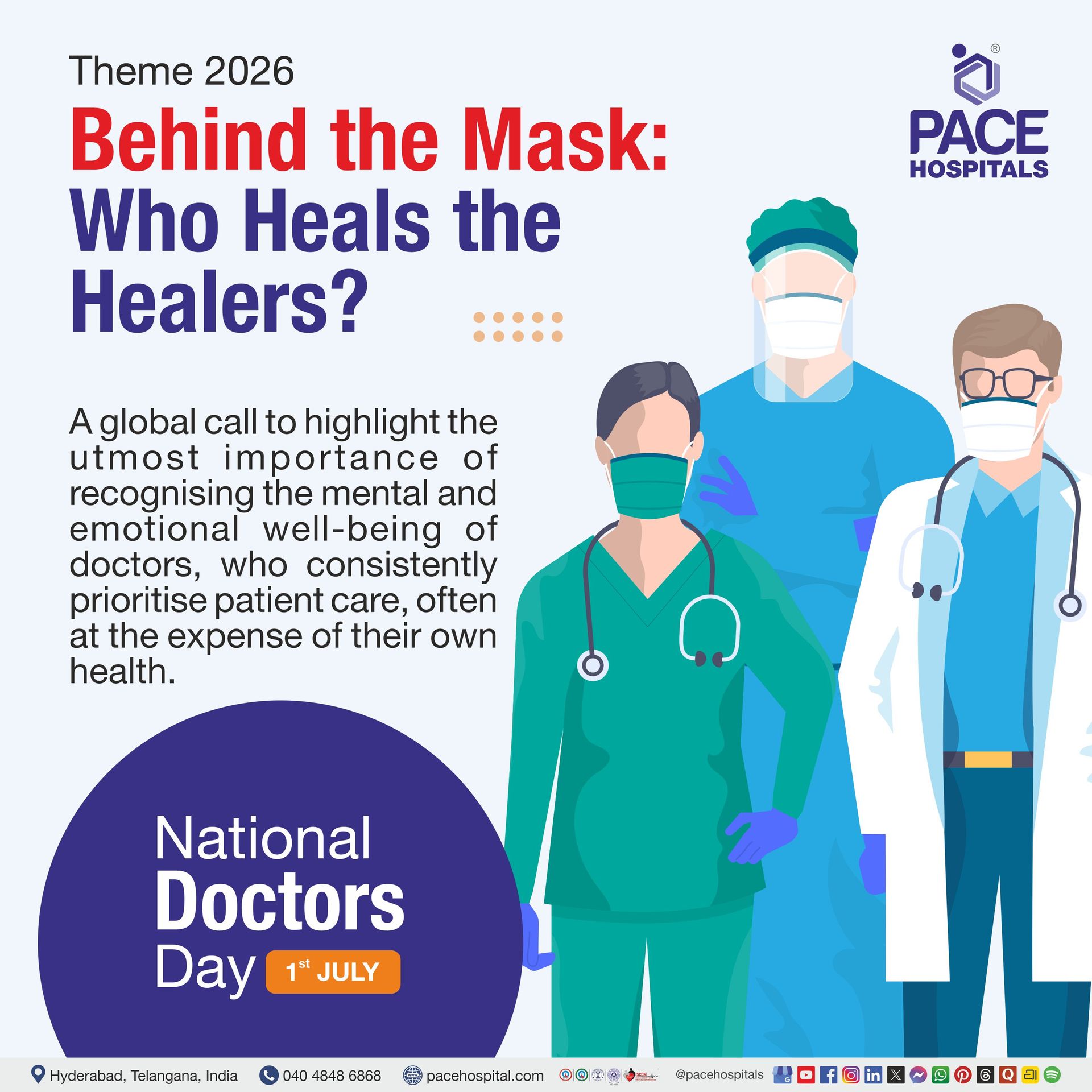 National Doctors' Day Theme 2026 Theme of National Doctors' day | National Doctor's day theme 2026 | what is the theme of National Doctor's day 2026 | Visual depicting the theme of national Doctor's day 2026