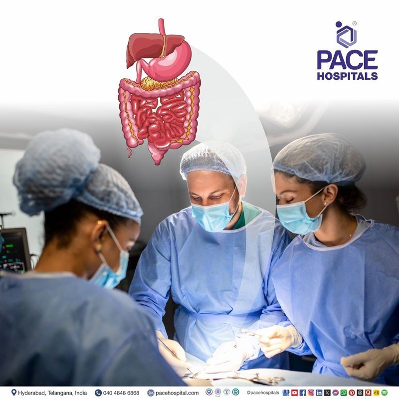 Expert Gastroenterology Treatment at PACE Hospitals, Hyderabad Expert surgical gastroenterology care for digestive, liver, and pancreatic disorders at PACE Hospitals, Hyderabad