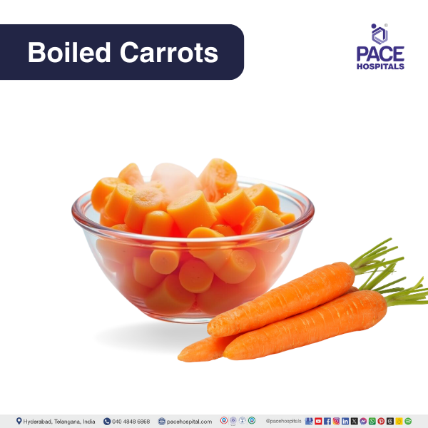 Boiled carrots - Best loose motion remedy​