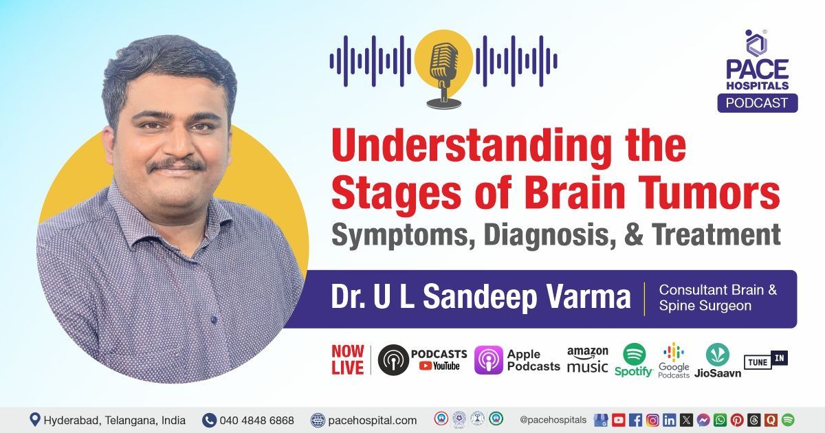 Brain Tumor Podcast with Dr. U L Sandeep Varma from PACE Hospitals, Hyderabad, India