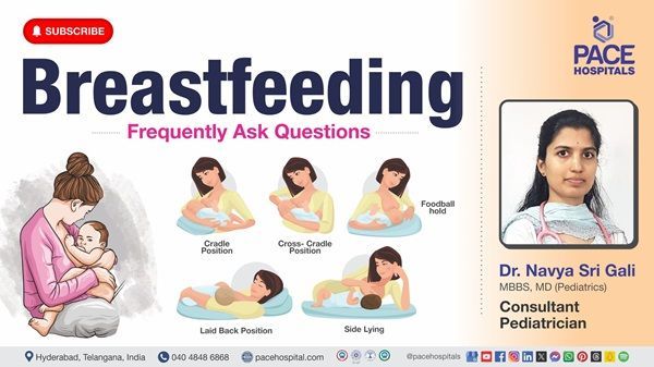 Dr. Navya Sri Gali explains breastfeeding techniques, positions, and diet tips in this video.
