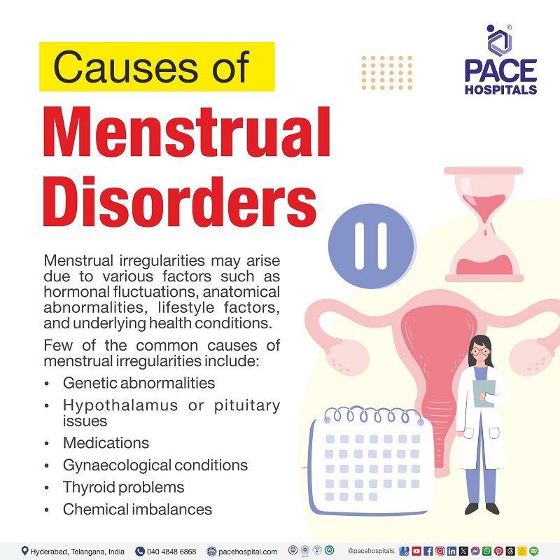 causes of menstrual disorders | Menstrual disorder causes | what causes Menstrual disorder | How menstrual disorder occurs | Visual explaining the different causes of Menstrual disorders